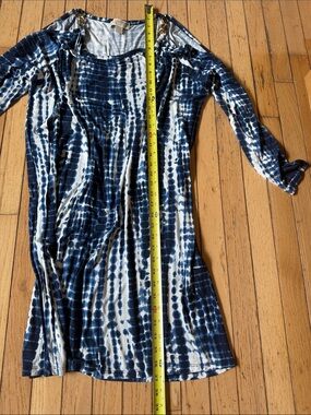 Michael Kors 💙🤍Blue and White Tie-Dye Knit dress